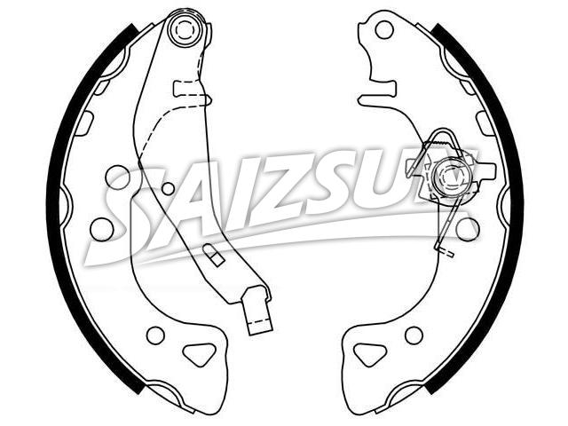 刹车蹄片 Brake Shoe Set:4241.E7
