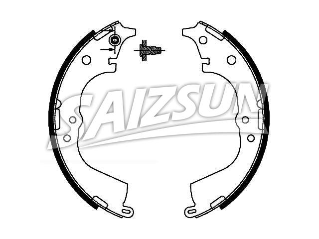 刹车蹄片 Brake Shoe Set:04495-26180