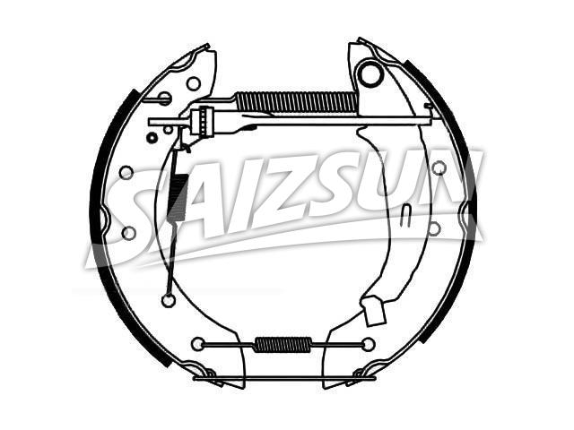 刹车蹄片 Brake Shoe Set:4241.9F