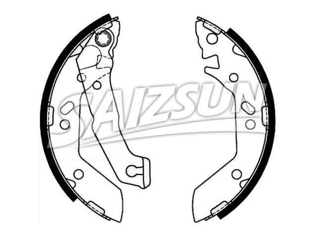 刹车蹄片 Brake Shoe Set:58305-25A00