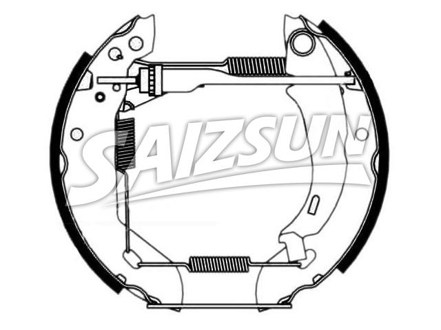 刹车蹄片 Brake Shoe Set:4241.7V