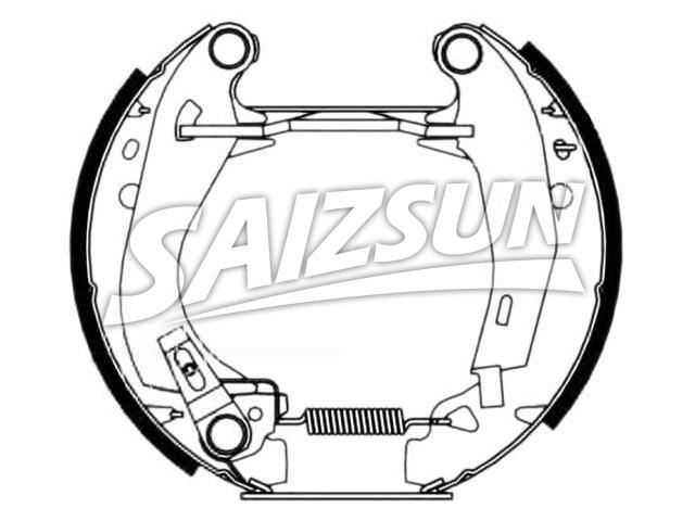 刹车蹄片 Brake Shoe Set:4241.6P