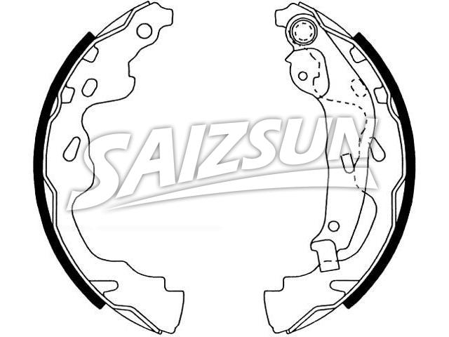 刹车蹄片 Brake Shoe Set:04495-0D020