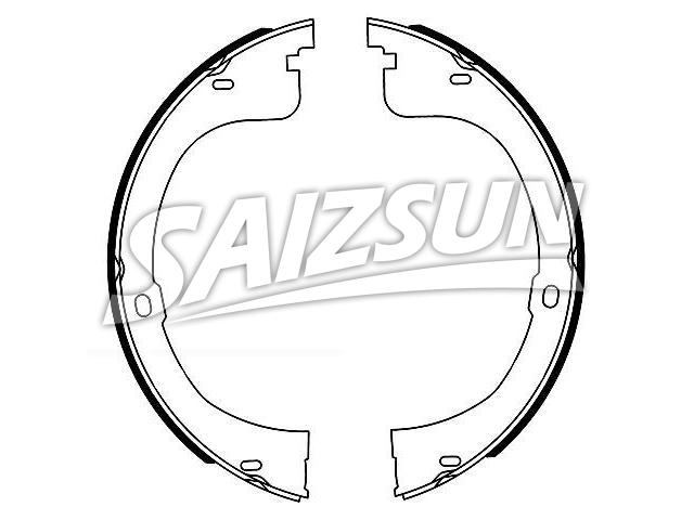 刹车蹄片 Brake Shoe Set:7L1Z-2A753-A