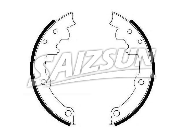 刹车蹄片 Brake Shoe Set:12300218