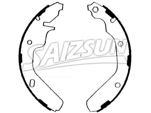 刹车蹄片 Brake Shoe Set:4205999