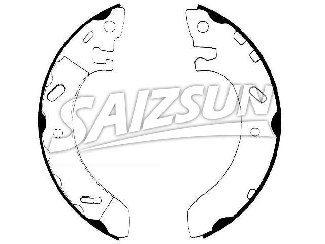 刹车蹄片 Brake Shoe Set:4864304