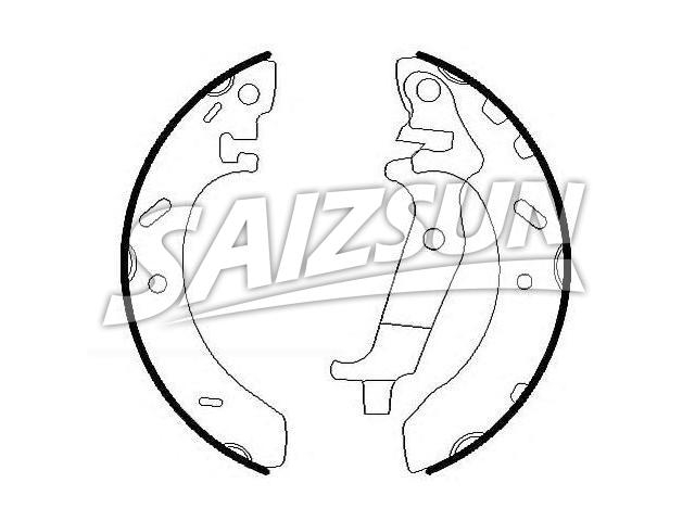 刹车蹄片 Brake Shoe Set:4797144