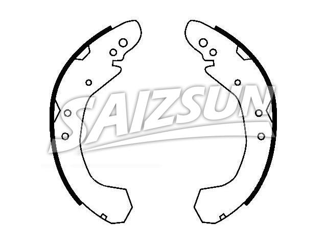 刹车蹄片 Brake Shoe Set:12510022