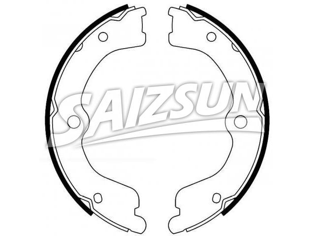 刹车蹄片 Brake Shoe Set:LB40-44-39Z