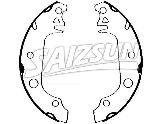 刹车蹄片 Brake Shoe Set:D8RZ-2200-A
