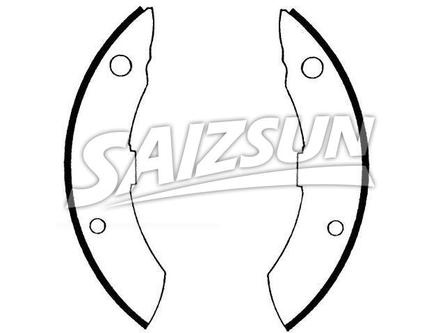 刹车蹄片 Brake Shoe Set:E6HZ-2200-C