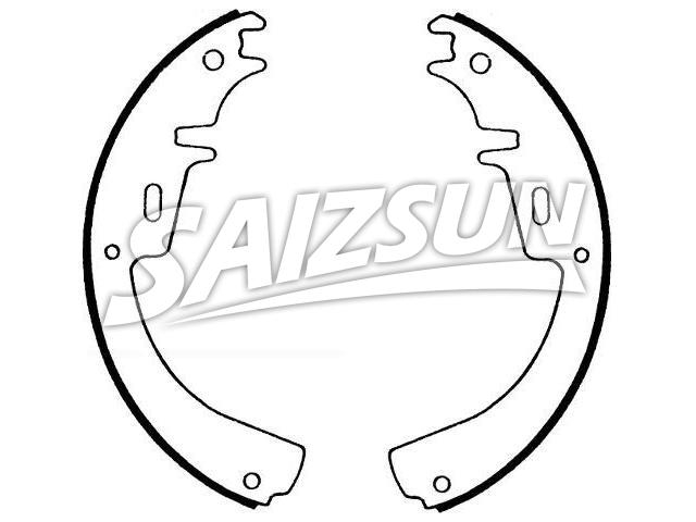 刹车蹄片 Brake Shoe Set:1605292
