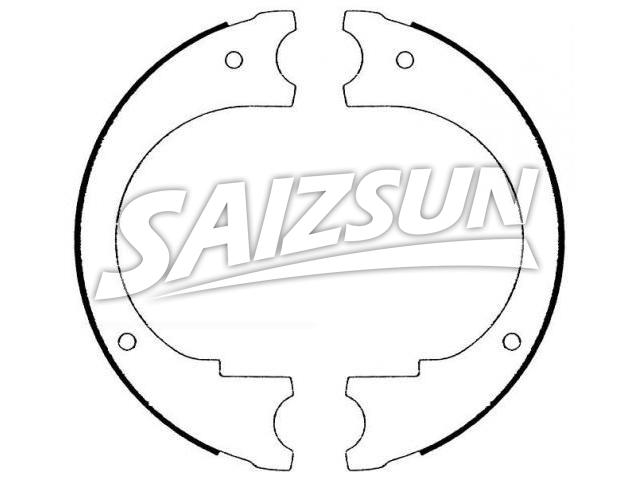 刹车蹄片 Brake Shoe Set:D3HZ2648B