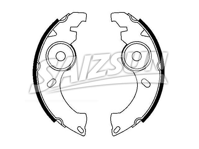 刹车蹄片 Brake Shoe Set:FSB601