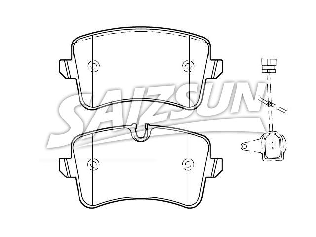 刹车片 Brake Pad Set:4G0 698 451 A
