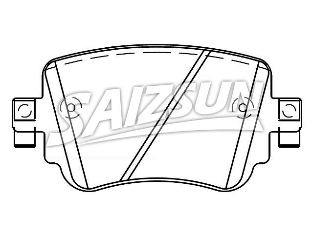 刹车片 Brake Pad Set:5Q0 698 451 B
