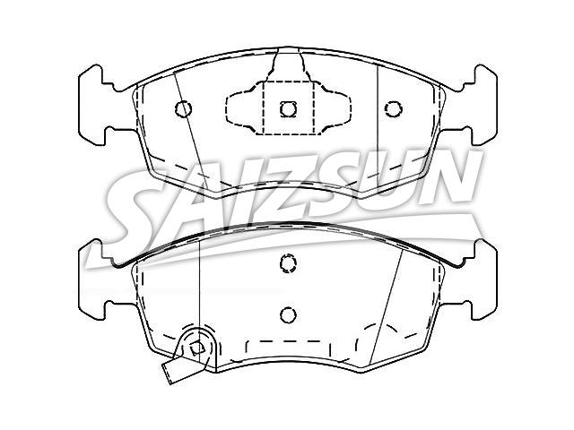 刹车片 Brake Pad Set:77366274