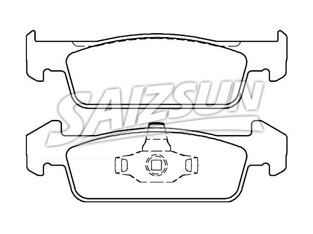 刹车片 Brake Pad Set:41 06 096 46R