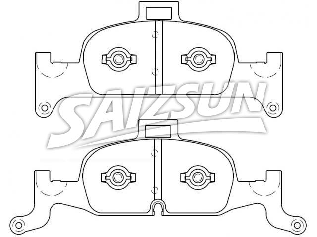 刹车片 Brake Pad Set:8W0 698 151 M