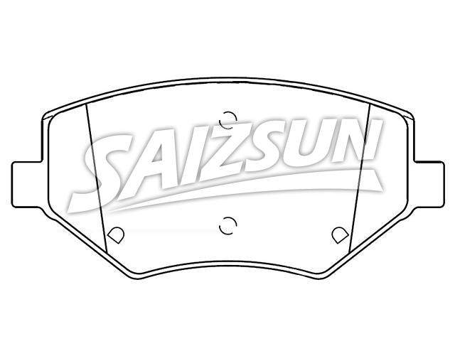 刹车片 Brake Pad Set:23895893