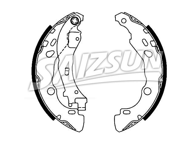 刹车蹄片 Brake Shoe Set:4241.L7