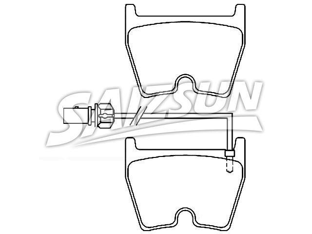 刹车片 Brake Pad Set:8T0 698 151 C