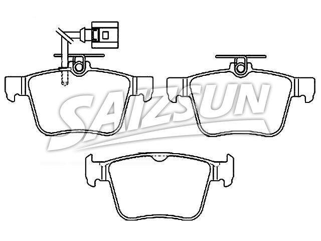 刹车片 Brake Pad Set:8V0 698 451 C