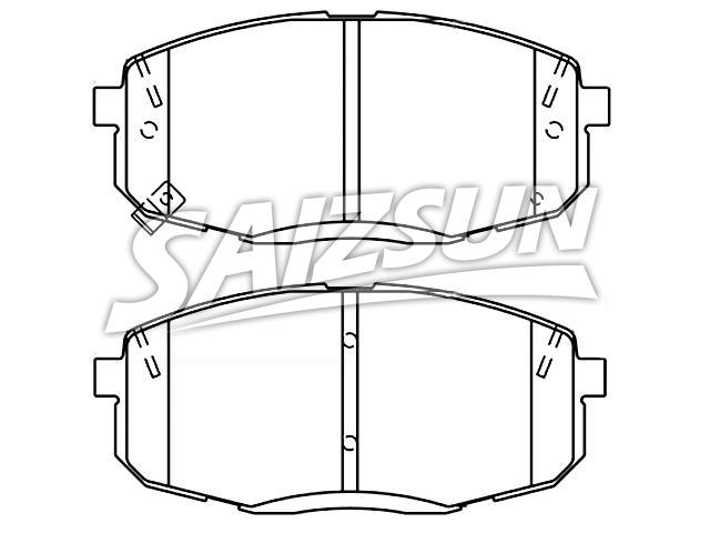 刹车片 Brake Pad Set:58101-B2A20