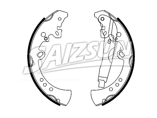 刹车蹄片 Brake Shoe Set:287042300134
