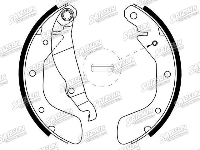 刹车蹄片 Brake Shoe Set:16 05 953