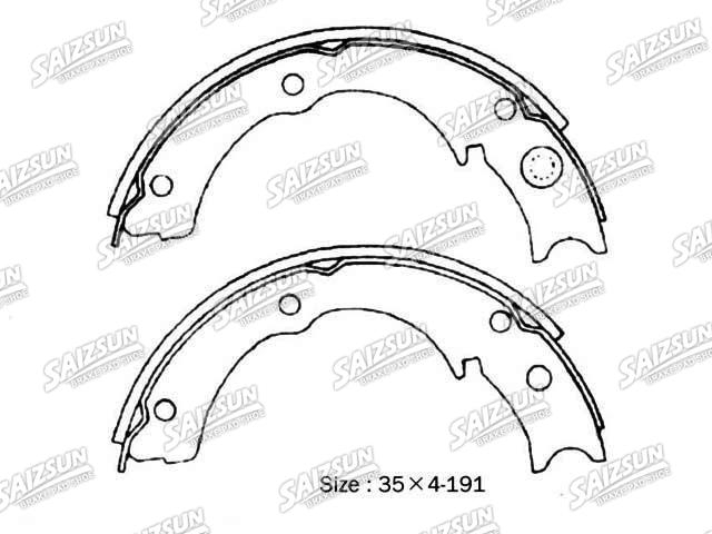刹车蹄片 Brake Shoe Set:NN2064