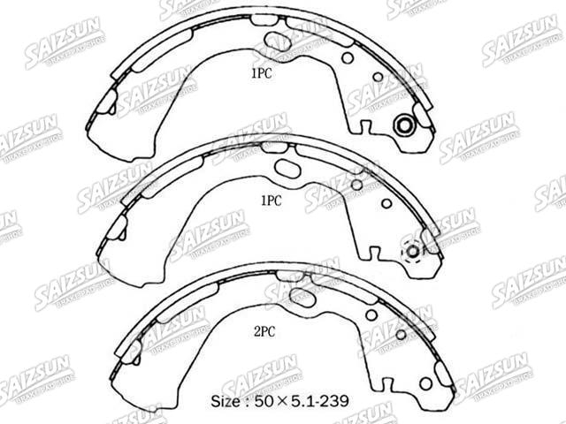 刹车蹄片 Brake Shoe Set:44060-2T025