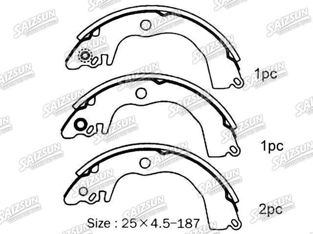 刹车蹄片 Brake Shoe Set:NR4034