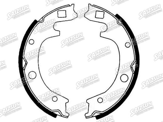 刹车蹄片 Brake Shoe Set:1393-49-240
