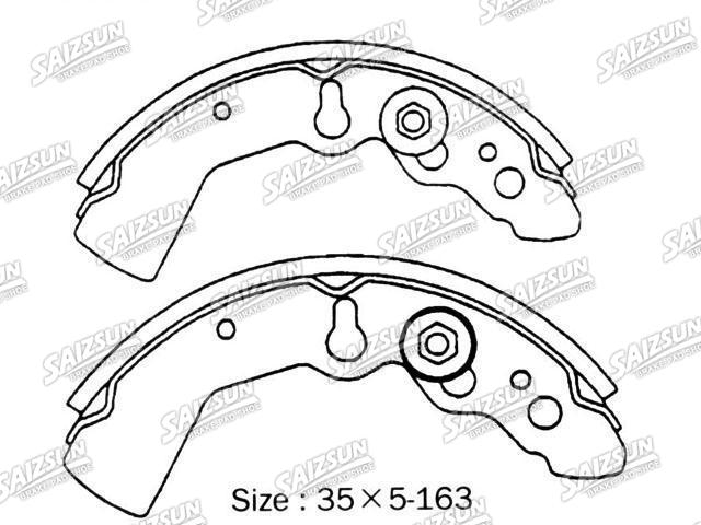 刹车蹄片 Brake Shoe Set:7251-78241