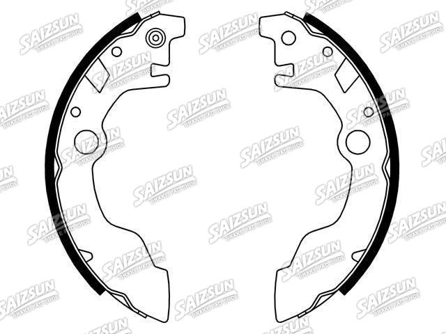 刹车蹄片 Brake Shoe Set:26214-KA036