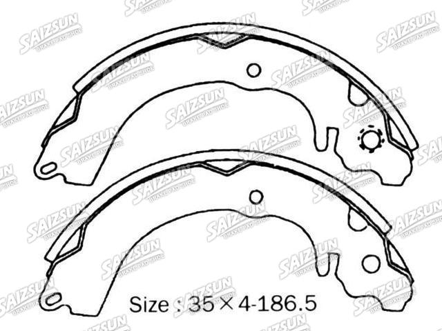 刹车蹄片 Brake Shoe Set:26257-AA010