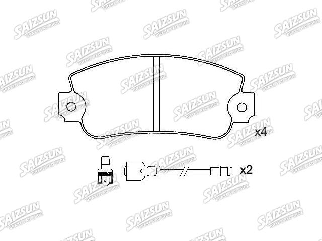 刹车片 Brake Pad Set:174 750 91