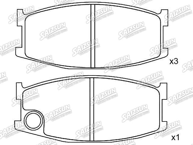 刹车片 Brake Pad Set:8173-49-280