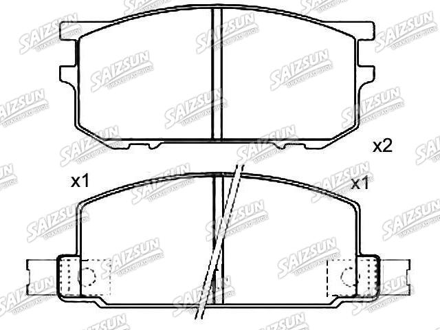 刹车片 Brake Pad Set:72519-1110
