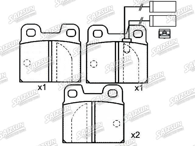 刹车片 Brake Pad Set:0060 704 084