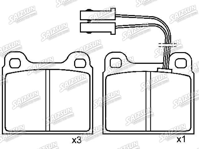 刹车片 Brake Pad Set:0060 720 645