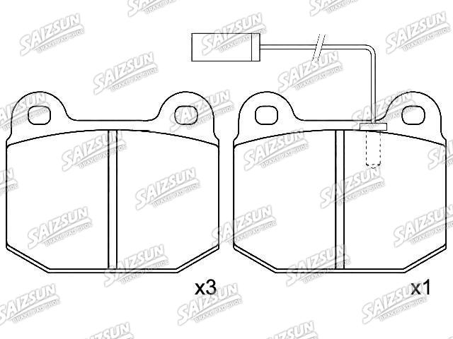 刹车片 Brake Pad Set:0060 760 088