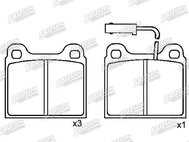 刹车片 Brake Pad Set:0060 778 257