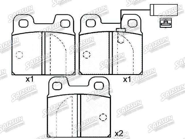 刹车片 Brake Pad Set:0060 760 092
