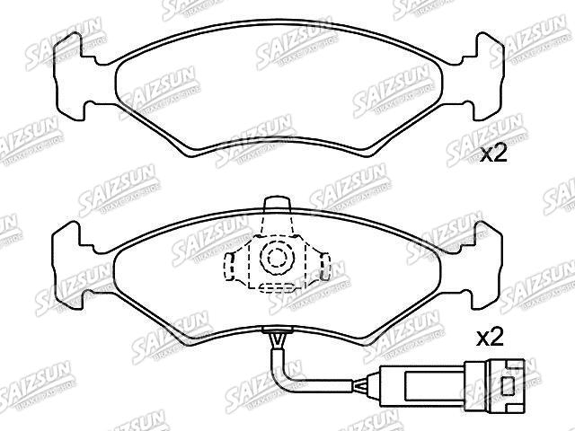 刹车片 Brake Pad Set:547 698 151