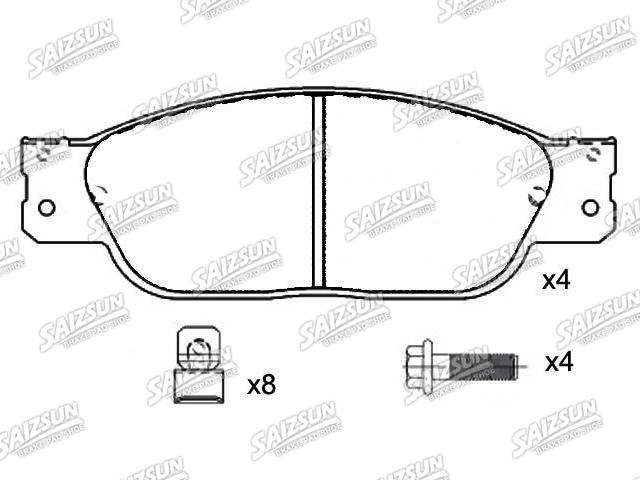 刹车片 Brake Pad Set:XR8-12435