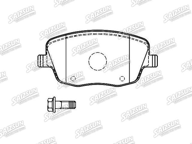 刹车片 Brake Pad Set:6Q0 698 151 A