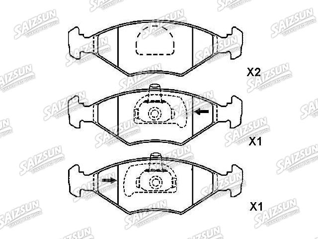 刹车片 Brake Pad Set:7 078 947